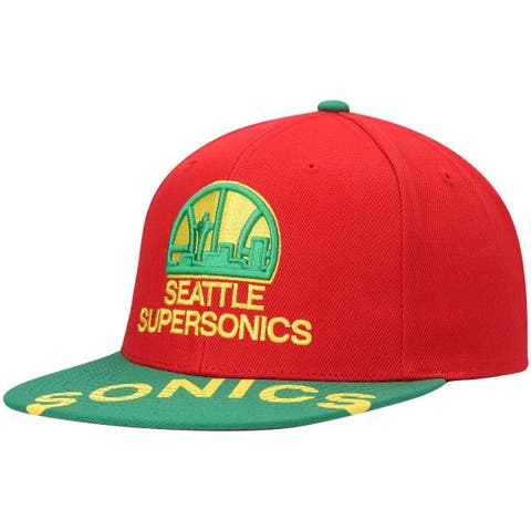 Mitchell & Ness Seattle SuperSonics Cream Hardwood Classics NBA 35th  Anniversary Snapback Hat