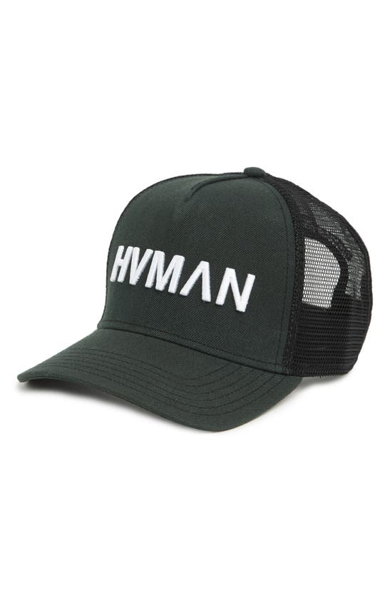 Hvman Trucker Hat In Black