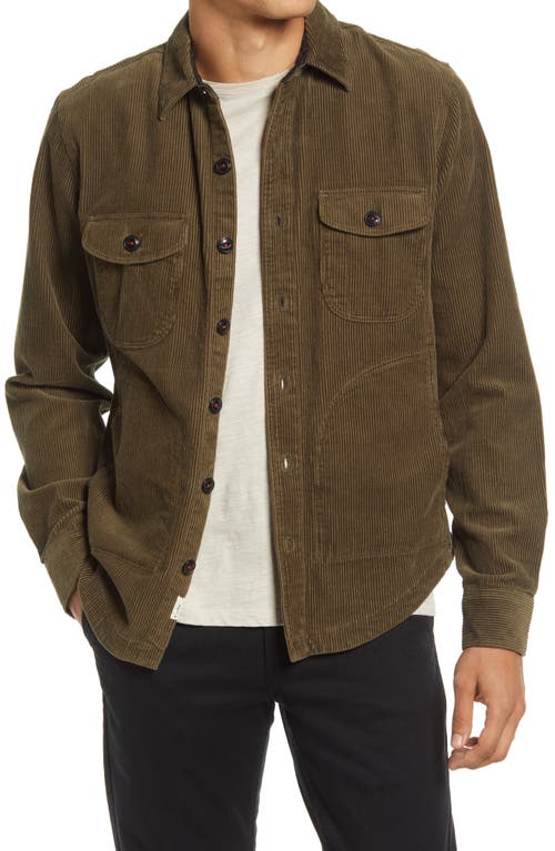 Corduroy Jacket in Military Green