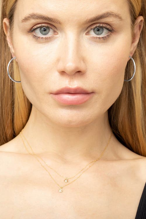 Oradina Women's 14k White Gold Sicily Open Hoops In White Gold