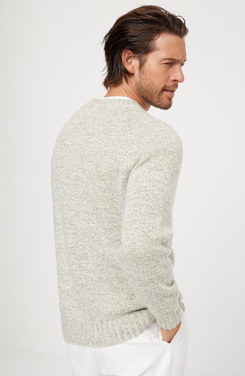 Shop Brunello Cucinelli Cashmere Mouliné Sweater In Olive