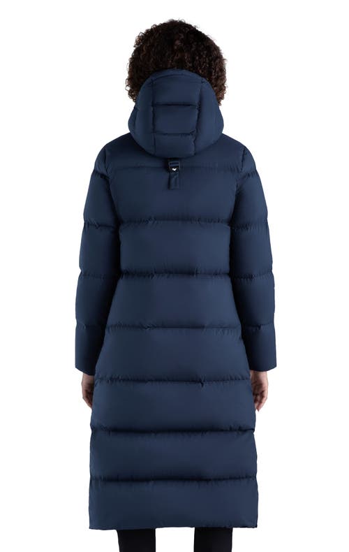 Triple F.a.t. Goose Full Length Winter Coat In Navy