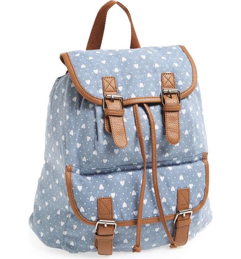 Amici Accessories Heart Print Backpack (Juniors) (Online Only) | Nordstrom