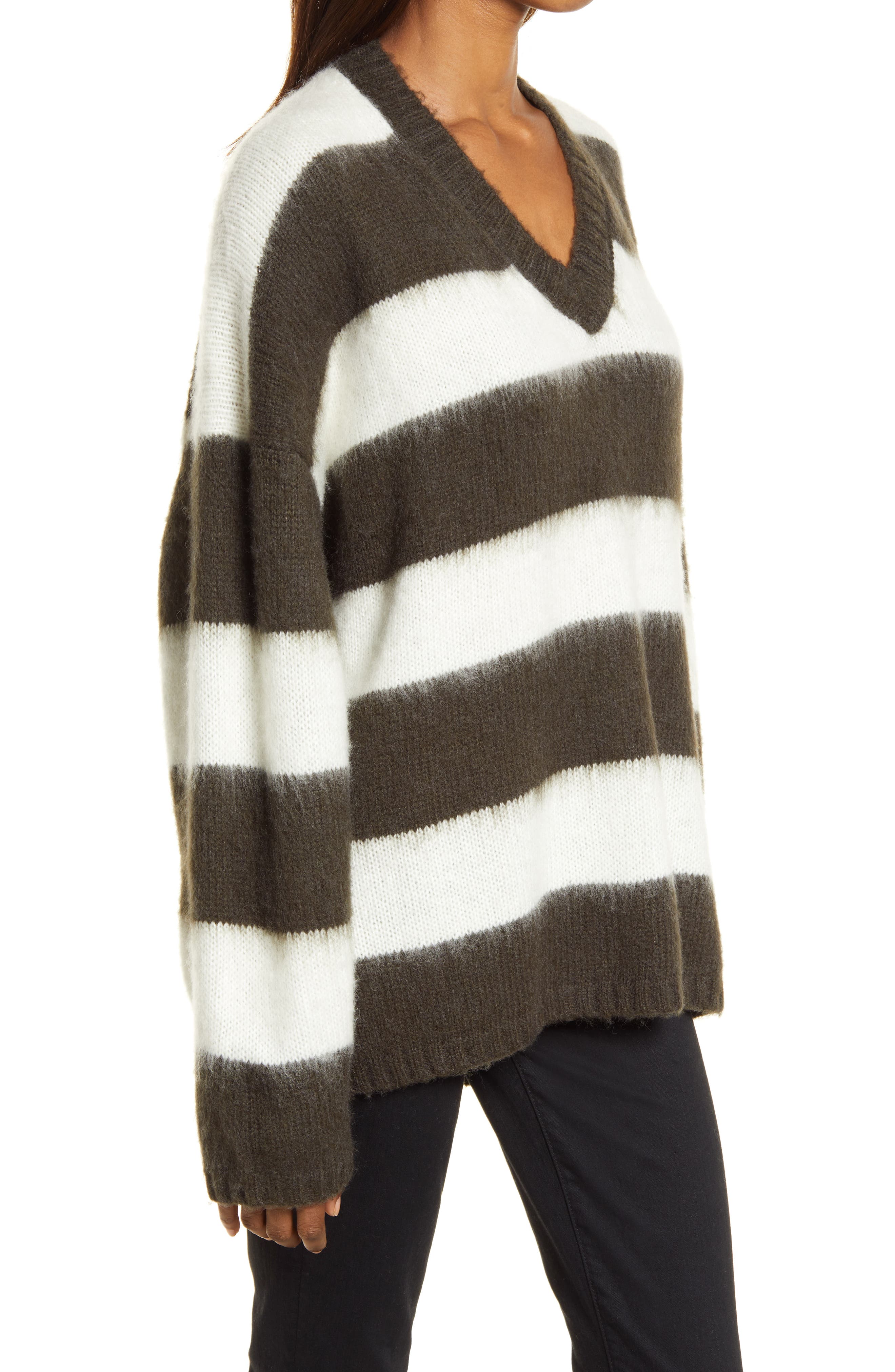 all saints striped sweater