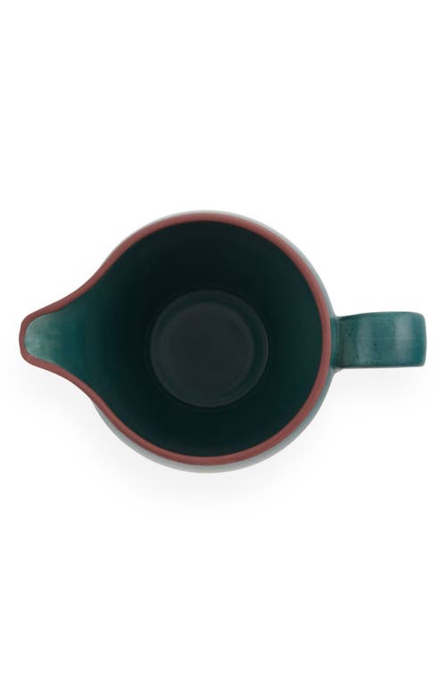 Nambe Taos Stoneware Creamer In Green