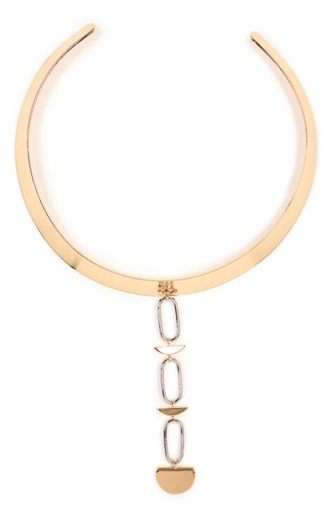 Two-Tone Choker Necklace