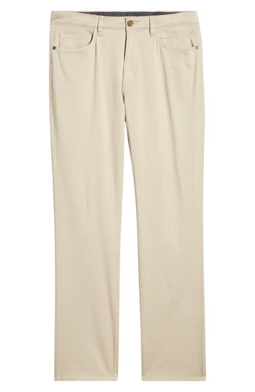 Shop Johnston & Murphy Five-pocket Pima Cotton Blend Pants In Khaki