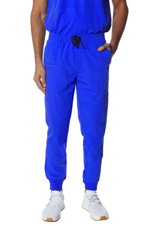 Shop Members Only London Jogger Scrub Pants In Royal Blue