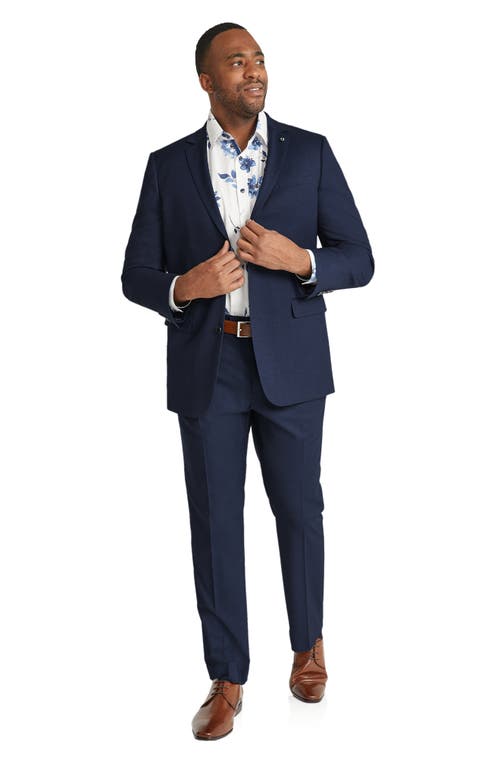 Johnny Bigg Diego Stretch Birdseye Suit Jacket In Royal