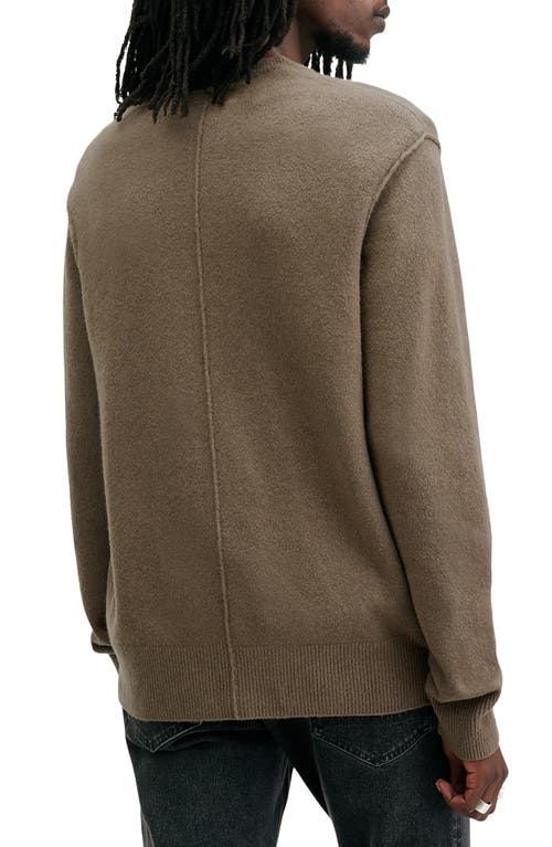 Shop Allsaints Statten Crewneck Sweater In Taylor Green