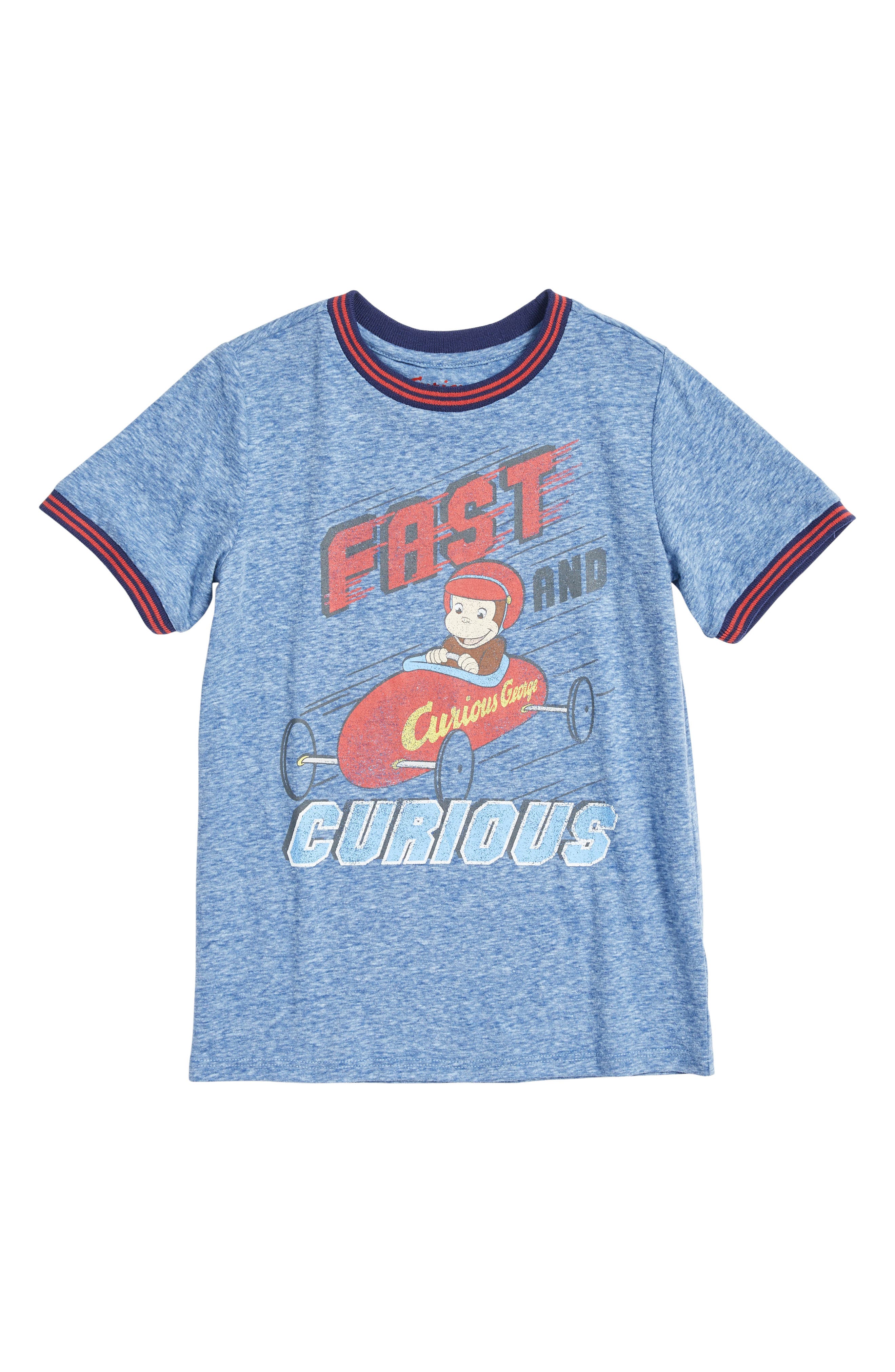 Happy Threads Fast Curious George Graphic T Shirt Toddler Boys
