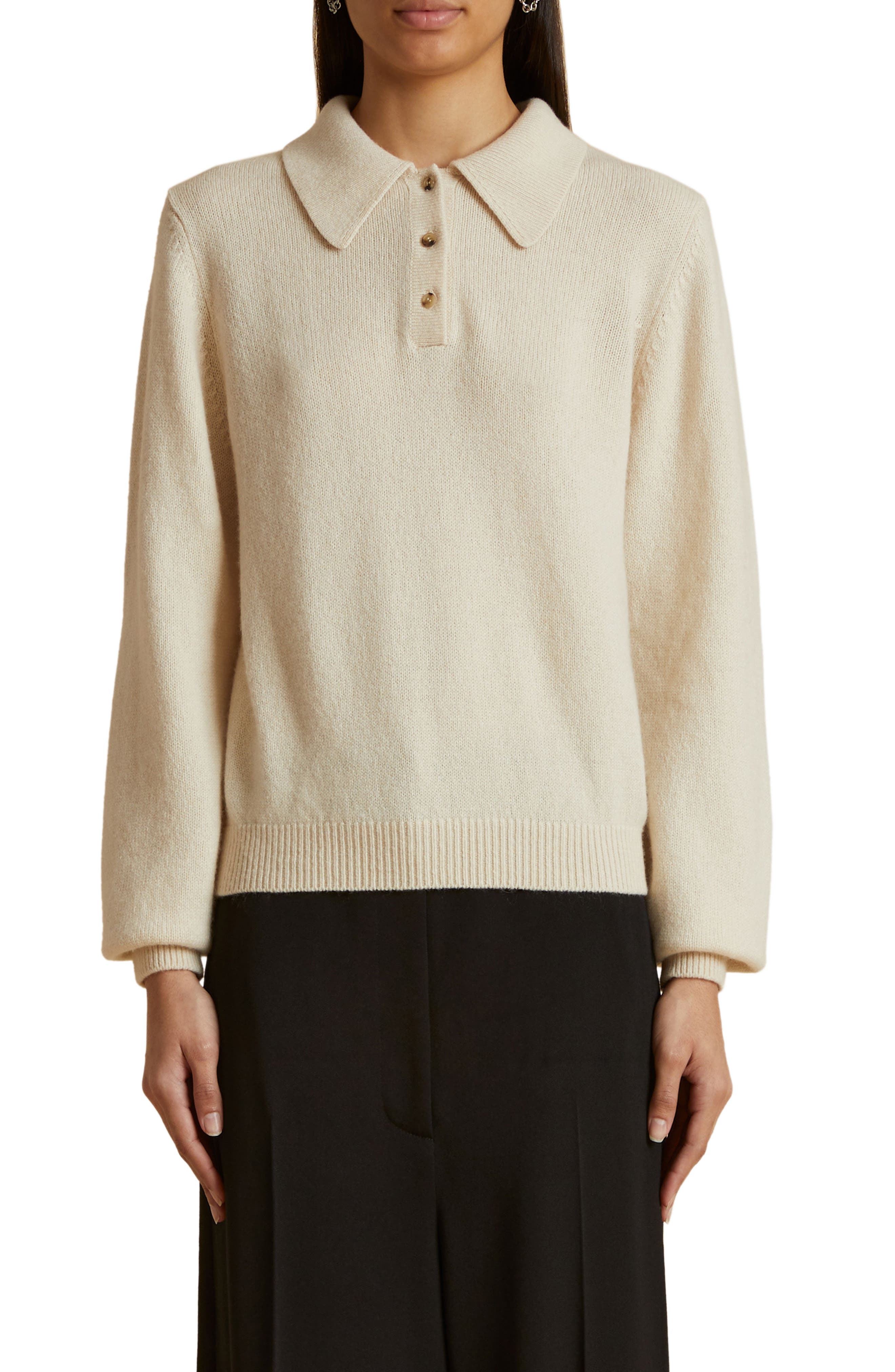 collared cashmere sweater