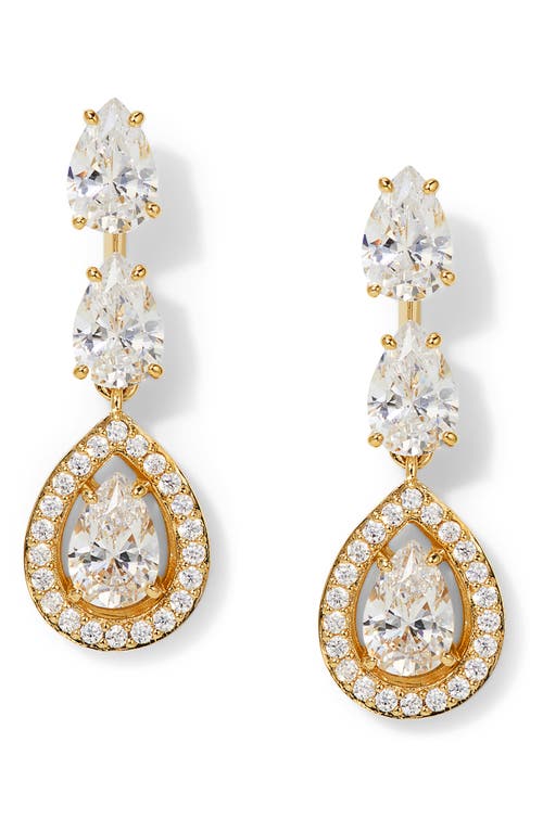 Nadri Radiant Drop Earrings in Gold 