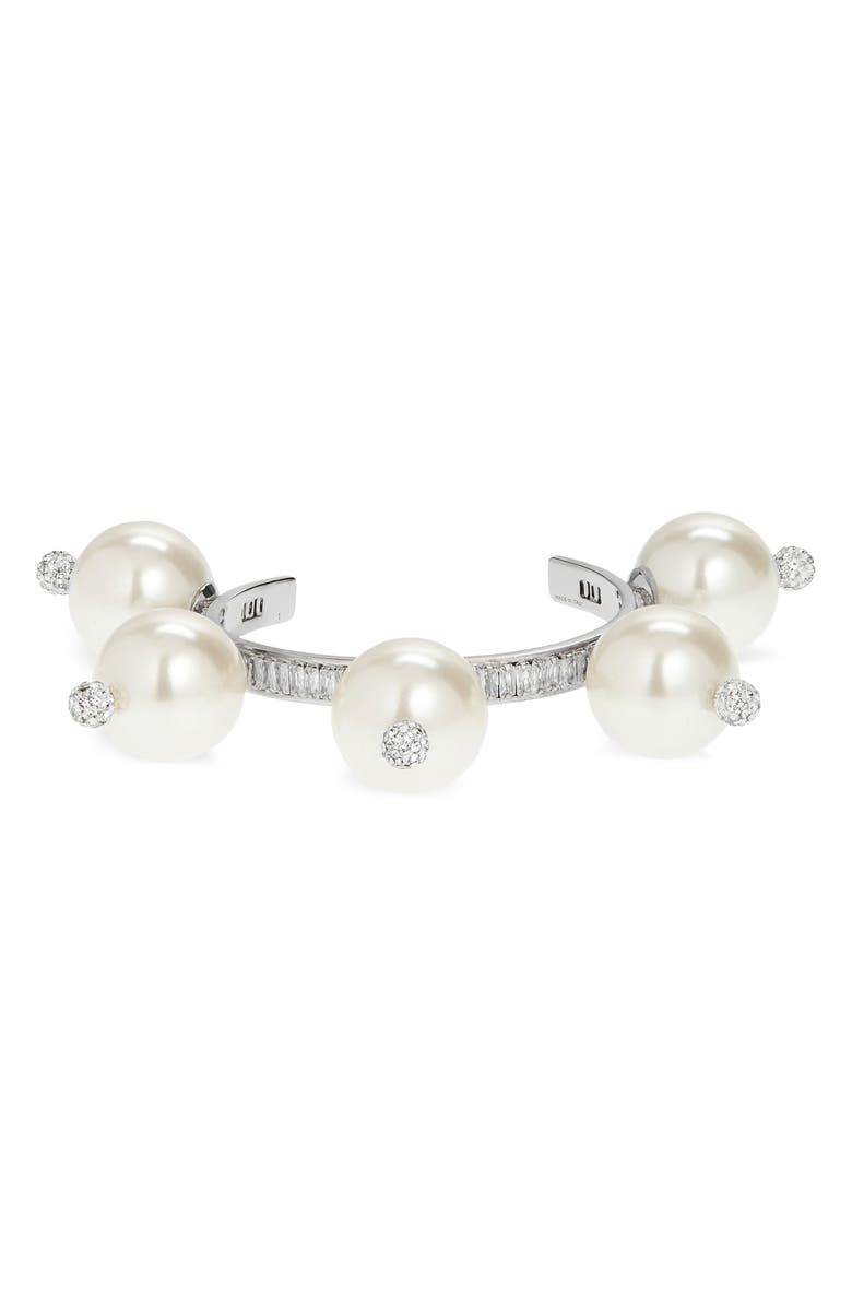 Givenchy Imitation Pearl & Crystal Cuff Bracelet | Nordstrom