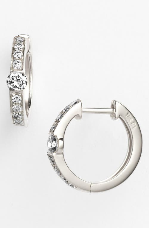 Bony Levy Liora Diamond Huggie Earrings in White Gold at Nordstrom
