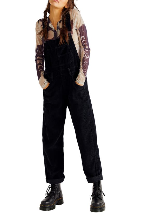 Free People Ziggy Corduroy Overalls In Black