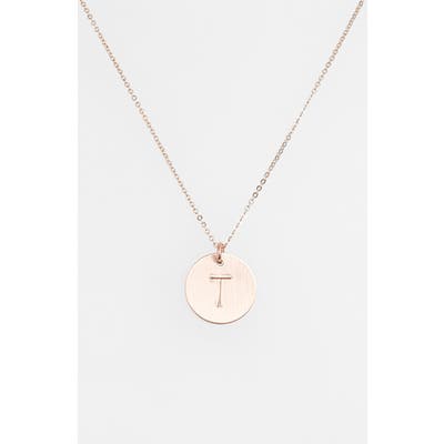 Nashelle 14K-Gold Fill Initial Disc Necklace