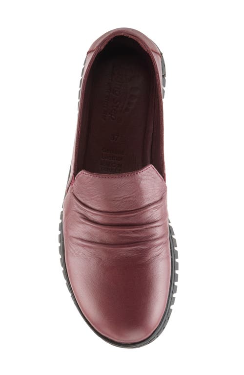 Spring Step Patton Loafer In Dark Red