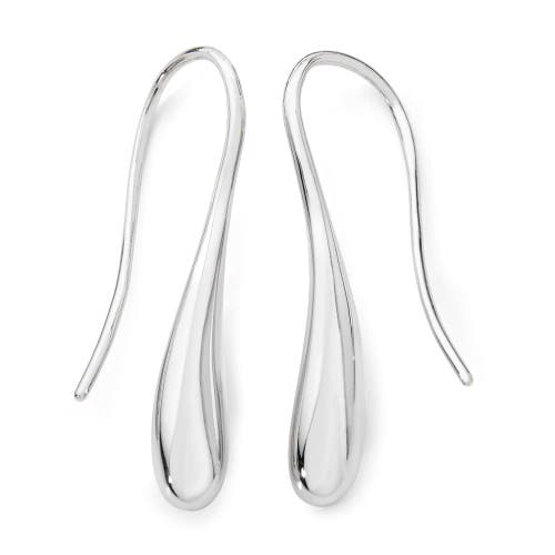 Lucy Quartermaine Twist Drop Earrings In Sterling Silver