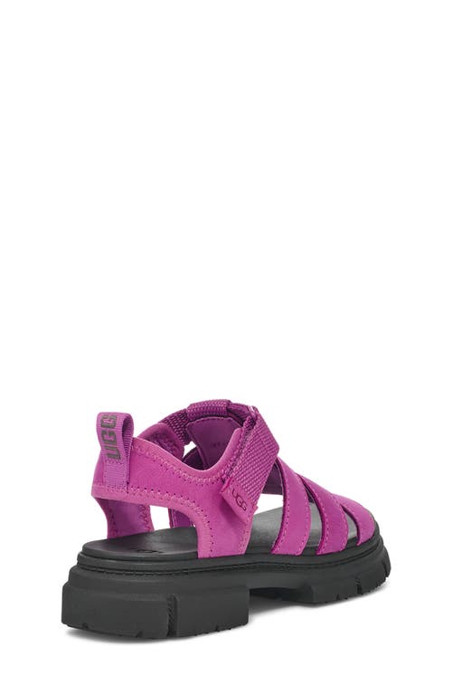 Shop Ugg(r) Kids' Ashton Fisherman Sandal In Mangosteen