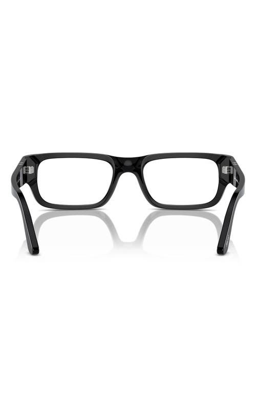 Persol Adrien 58mm Rectangular Optical Glasses In Black