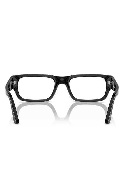 Shop Persol Adrien 58mm Rectangular Optical Glasses In Black