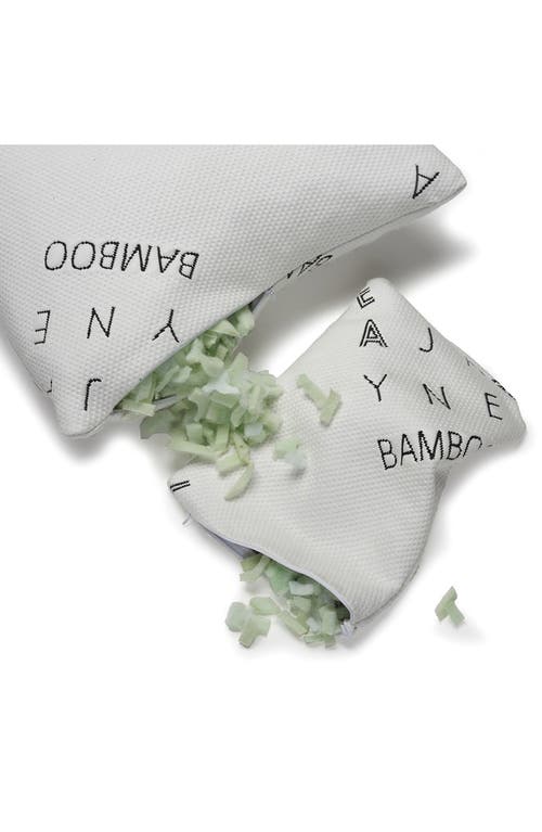 Ella Jayne Home Mattress Protector & Shredded Memory Foam Pillow Set In White