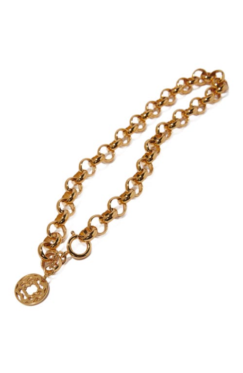 Shop Maje Jaseron Chain Necklace In Gold