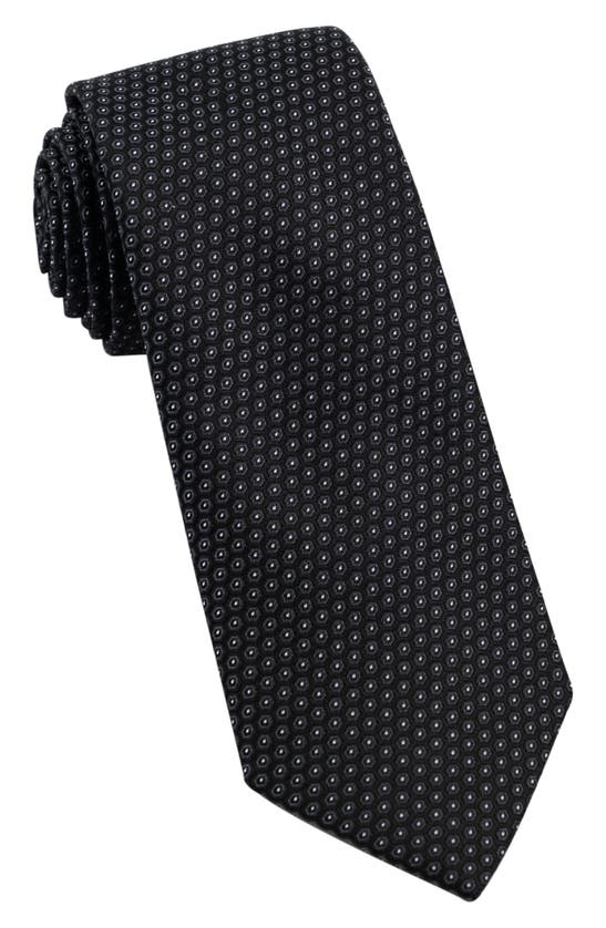 Wrk Neat Silk Tie In Black