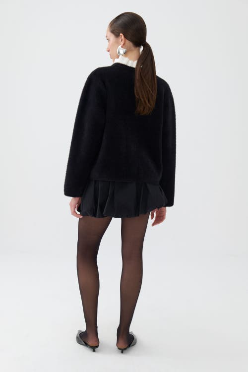 NOCTURNE NOCTURNE CRYSTAL EMBELLISHED BUTTONED CARDIGAN