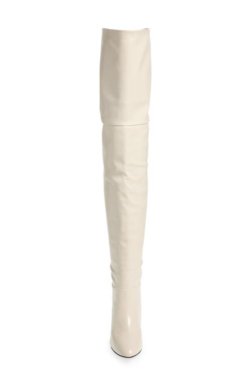 Shop Jeffrey Campbell Overlook Over The Knee Boot In Ivory