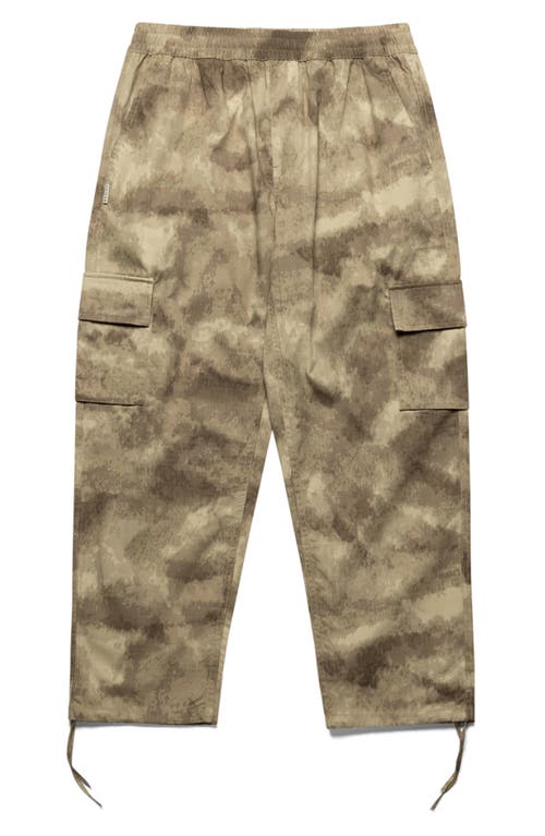 Abstract Camouflage Print Cargo Pants