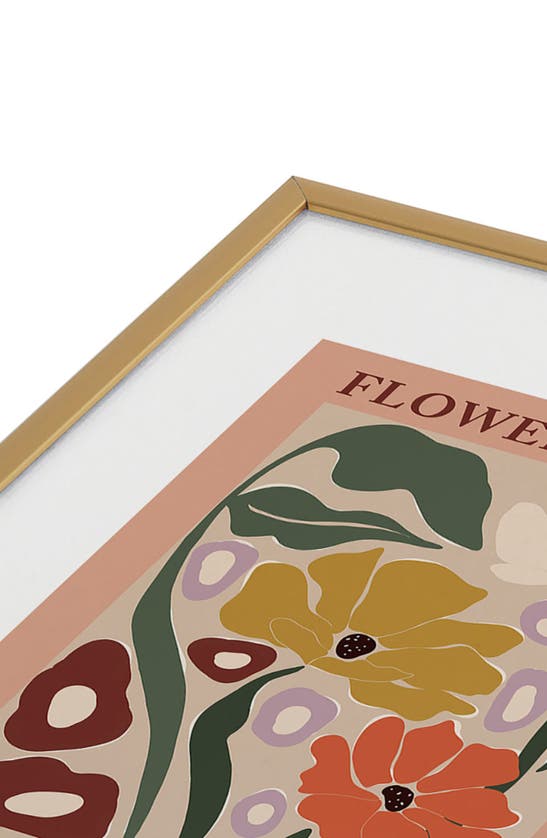 Deny Designs Flower Market Framed Art Print In Pink