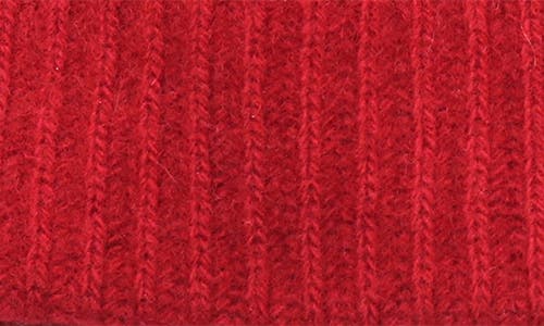Portolano Cashmere Beanie In Rosso Ciliegia