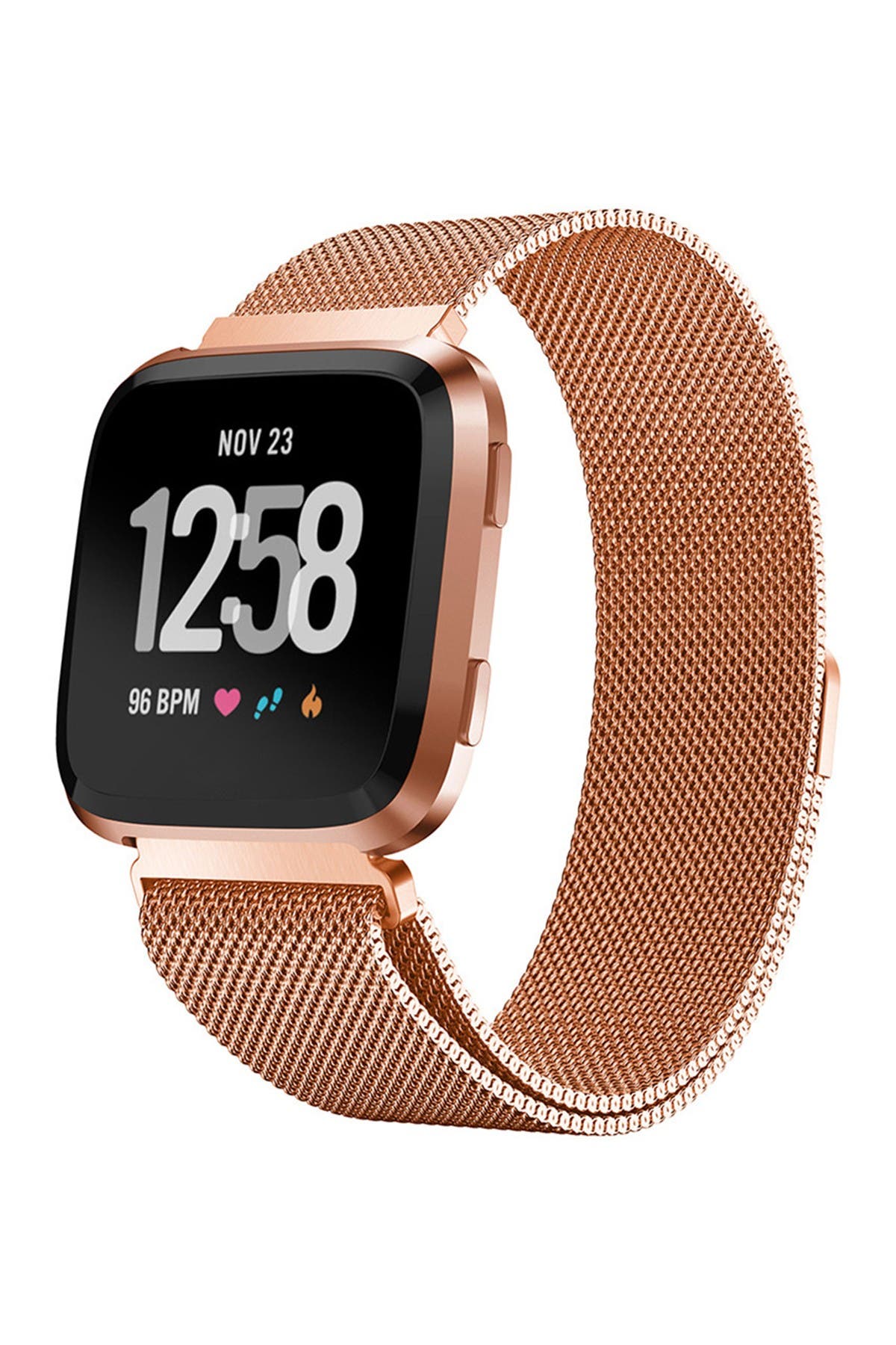 rose gold fitbit versa band