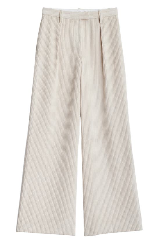 Rag & Bone Bennett Wide-leg Corduroy Pants In Ivory