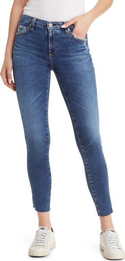 Ag raw hem legging ankle jeans hotsell