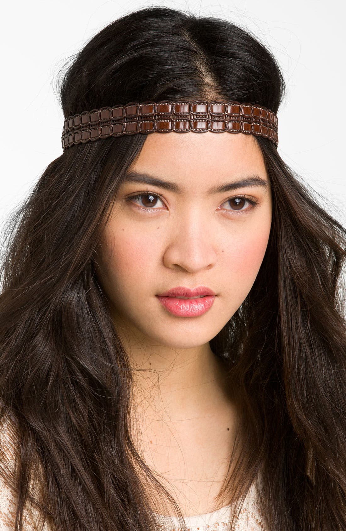 Carole Woven Faux Leather Headband Nordstrom