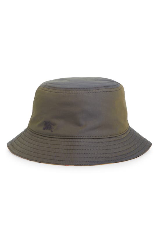 Shop Burberry Reversible Bucket Hat In Iron