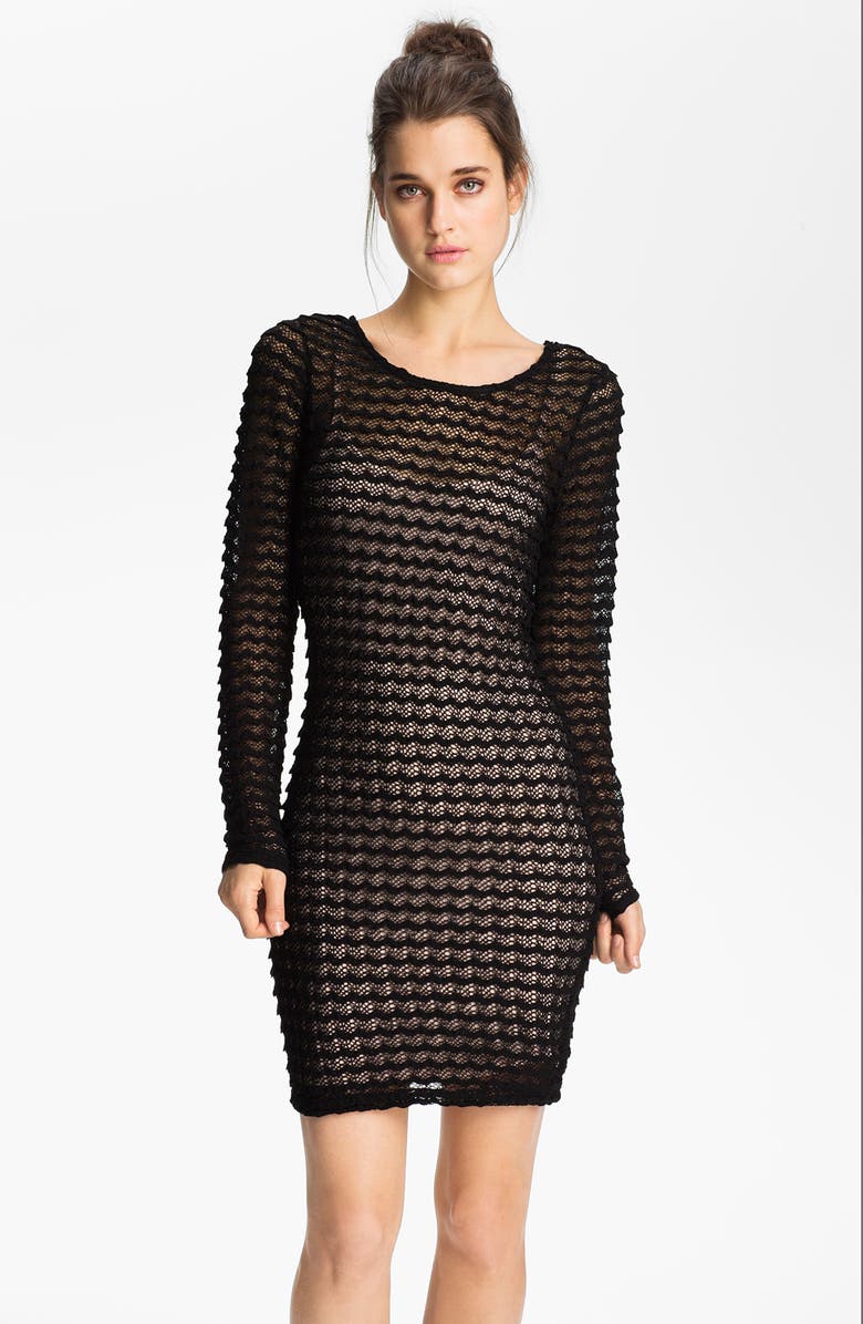 Sanctuary 'A la Mode' Sheer Knit Dress Nordstrom