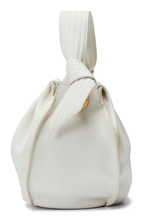 Shop Oryany Selena Leather Bucket Bag In Cloud