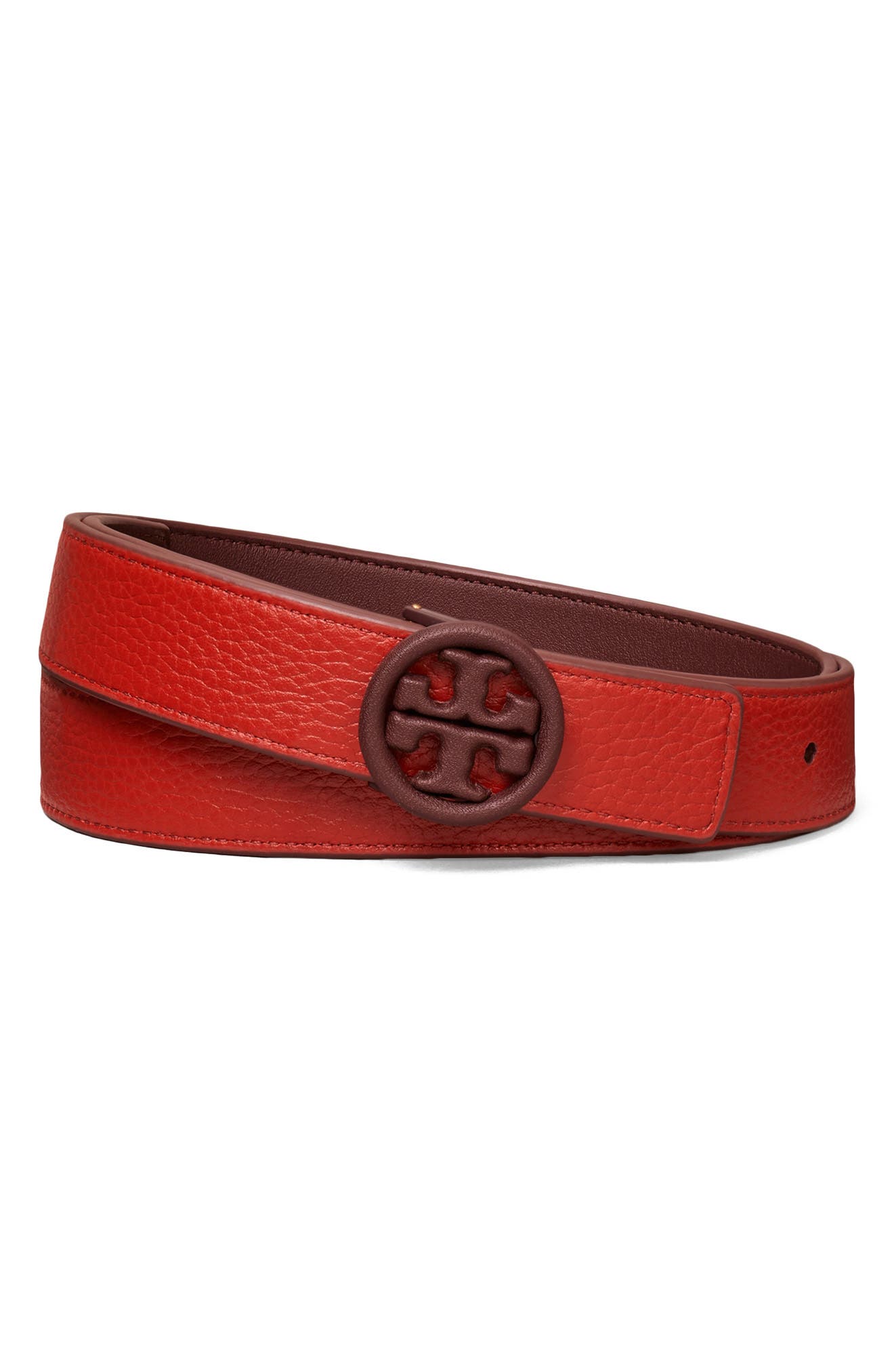 red tory burch belt