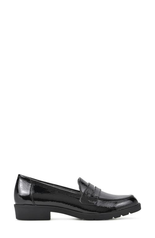 Cliffs By White Mountain Galah Penny Loafer In Black/patent