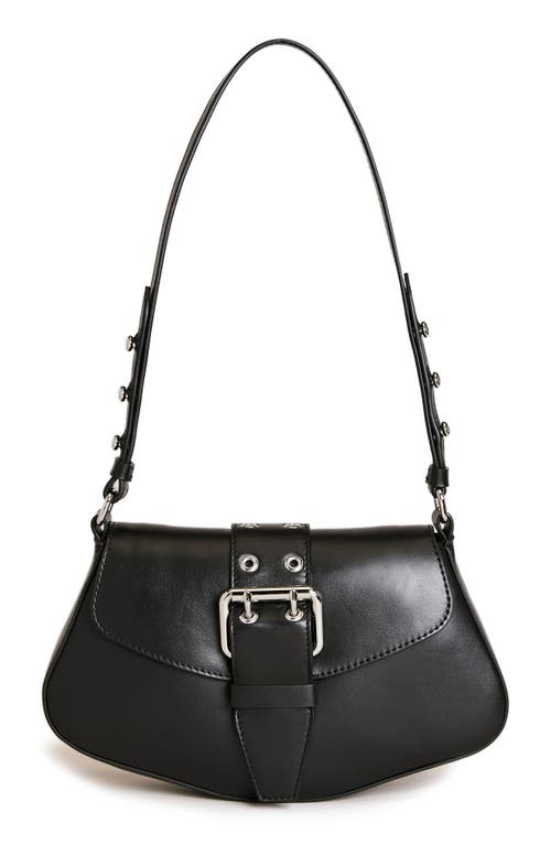 Rafaella Shoulder Bag in Black Leather