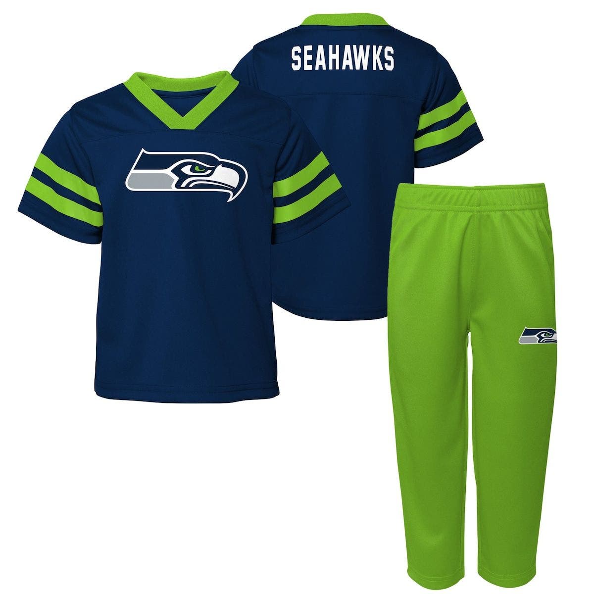 Outerstuff Toddler Navy Seattle Seahawks Red Zone Jersey & Pants Set | Nordstrom