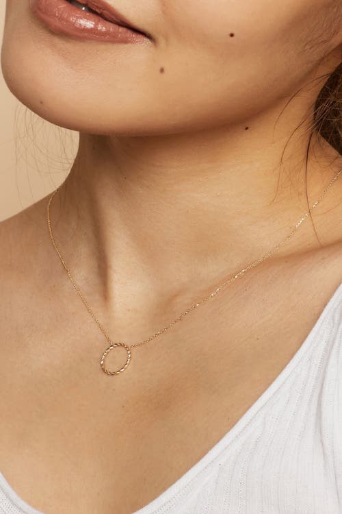 Oradina 14k Rose Solid Gold Caesar Pendant Necklace In Rose Gold