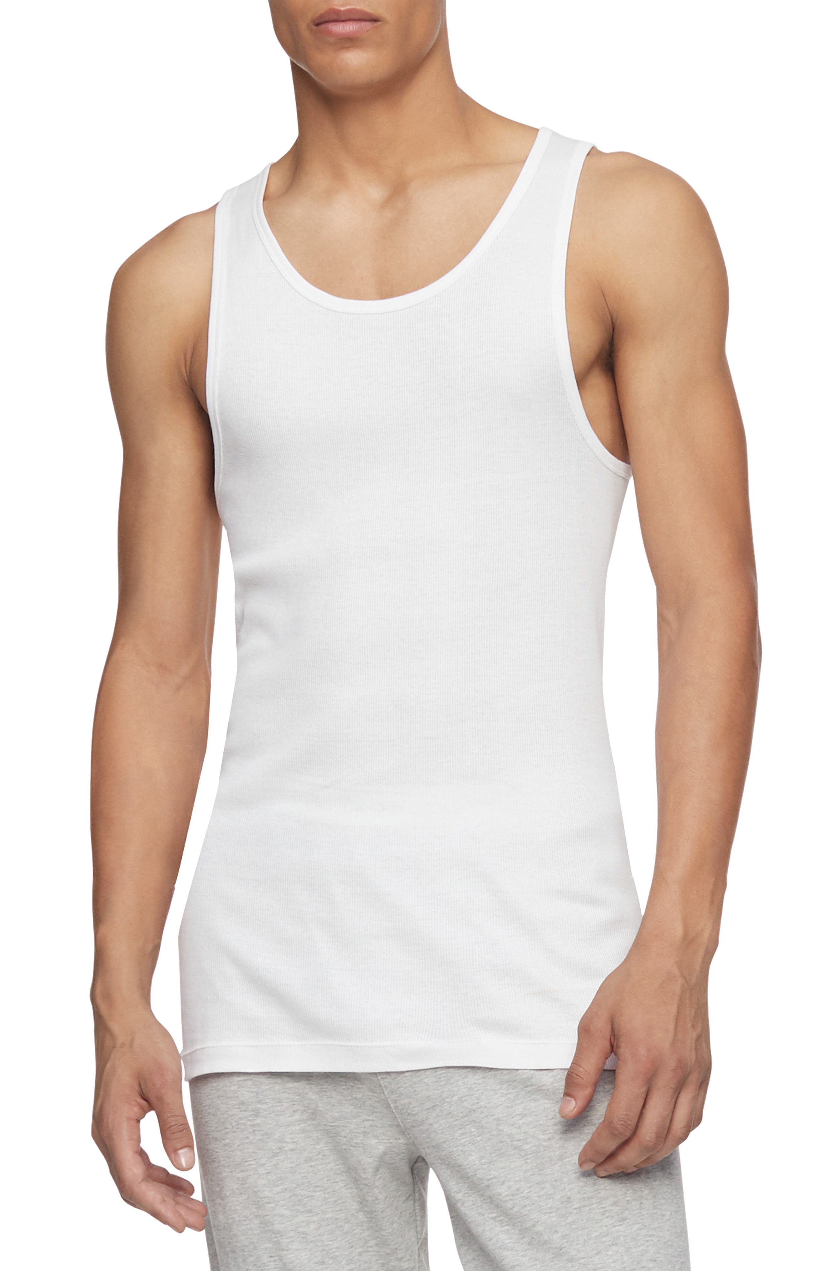 calvin klein men's tank undershirts