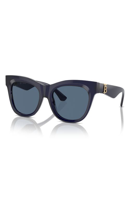 Shop Burberry Evolution 54mm Cat Eye Sunglasses In Blue