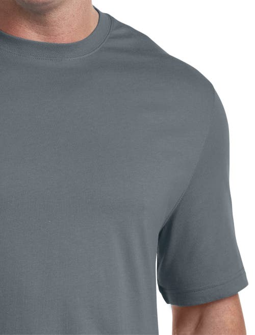 Shop Harbor Bay By Dxl Moisture-wicking Jersey T-shirt In Iron Gate