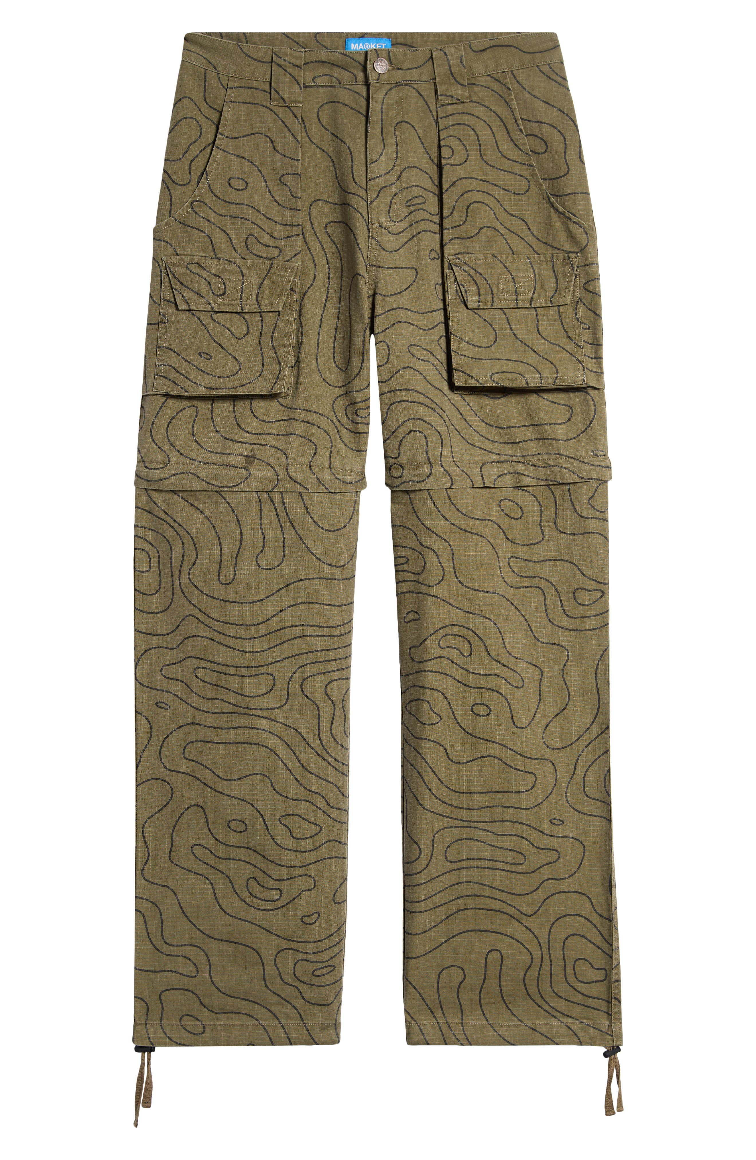 MARKET Topo Moraine Convertible Skating Pants in Kelp 